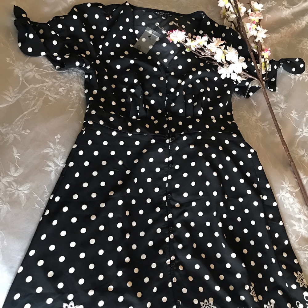 Summer polka dot Express dress